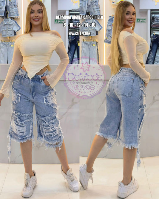 Bermuda Jeans cargo 7