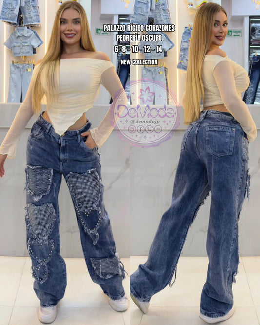 Jeans Palazzo Pedreria